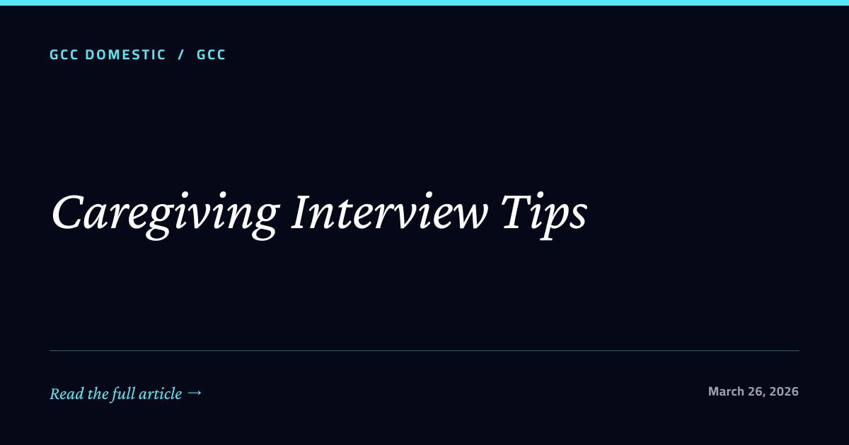 Caregiving Interview Tips