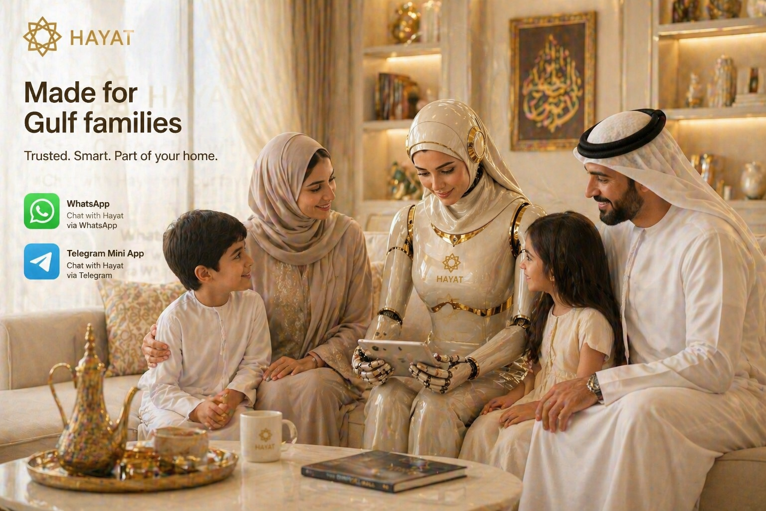 Emirati family with Hayat