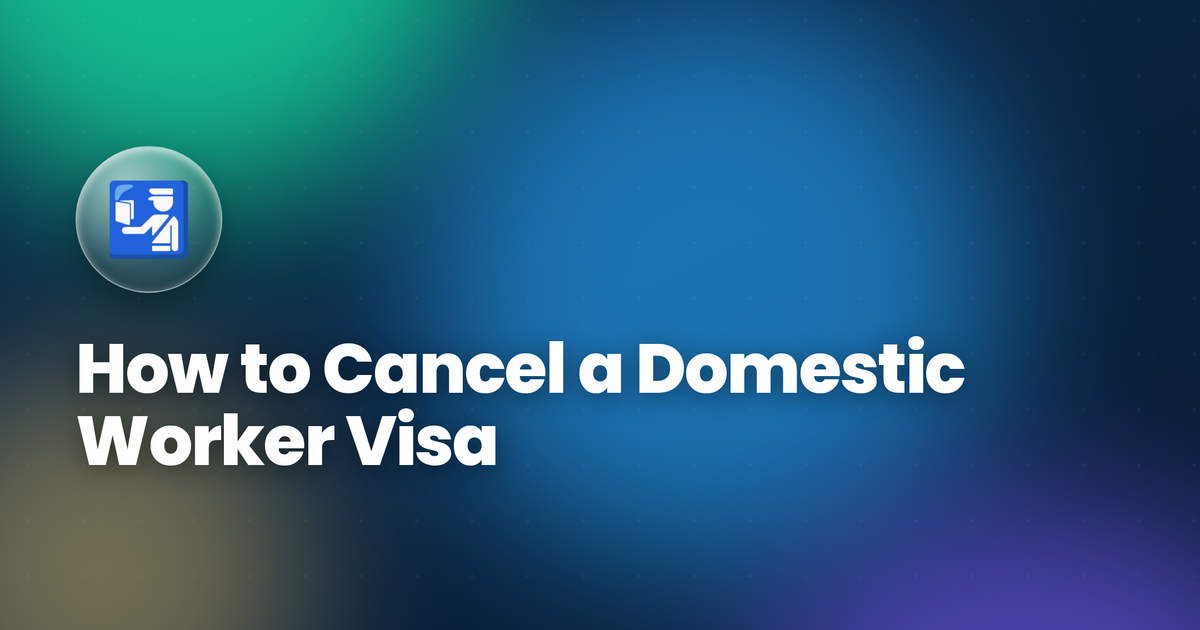 How to Cancel a Domestic Worker Visa in Qatar 2026 — Complete MOI Exit Guide
