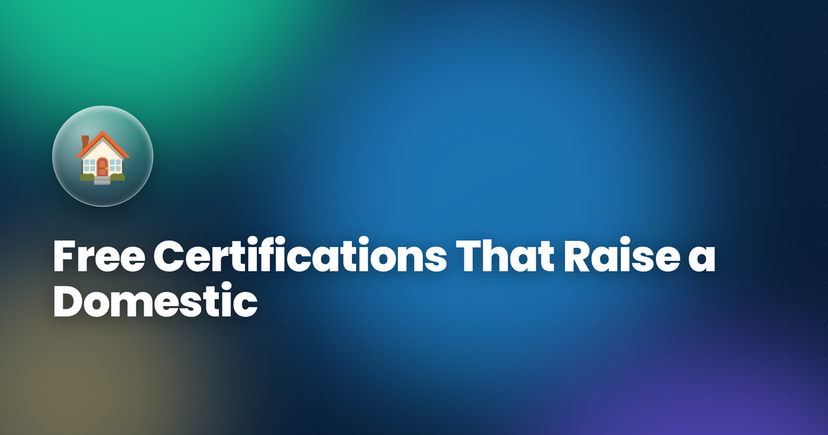 Free Certifications That Raise a Domestic Worker Salary (2026)