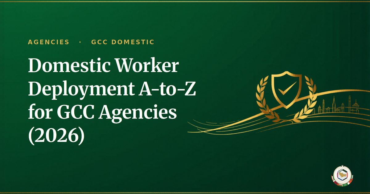 Domestic Worker Deployment A-to-Z for GCC Agencies (2026): Ethiopia LMIS to Arrival in 15 Days
