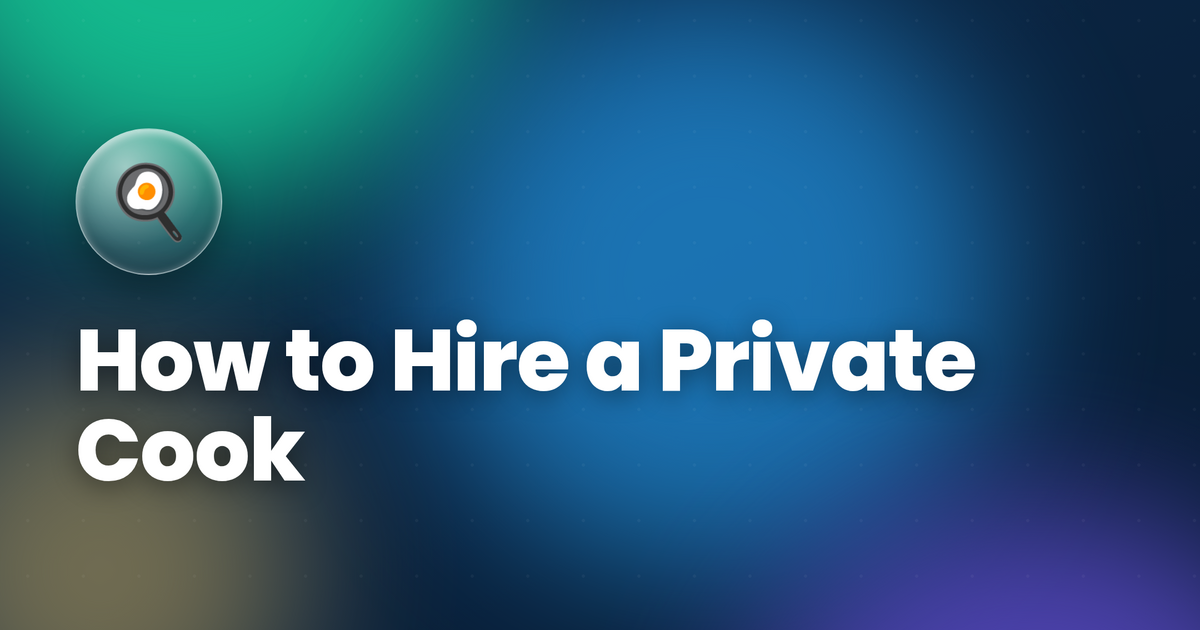 How to Hire a Private Cook or Chef in the UAE (2026): Cost, Salary & Process