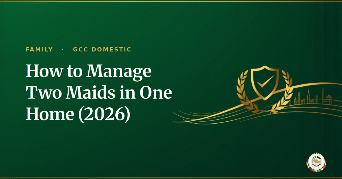 How to Manage Two Maids in One Home (2026): Roles, Harmony & Fair Rules